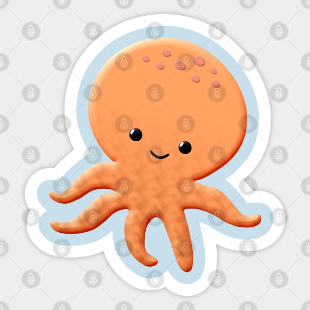 Cute Baby Octopus Sticker by Braznyc